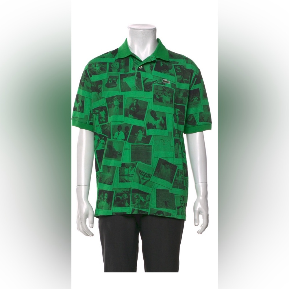 Lacoste x Polaroid
Printed V-Neck Polo Shirt/ New With Tags.